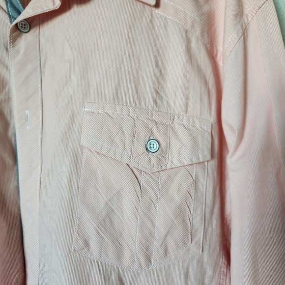 Buckle Black Longsleeve Standard Fit Western Style Button Up Shirt Mens Size XL - Picture 6 of 6